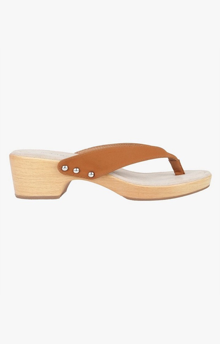 Saassy Brown Heel Sandals