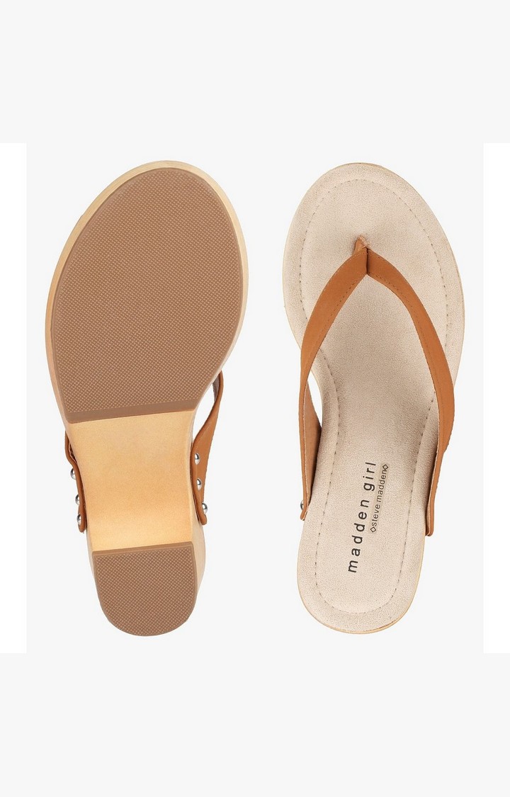 Saassy Brown Heel Sandals