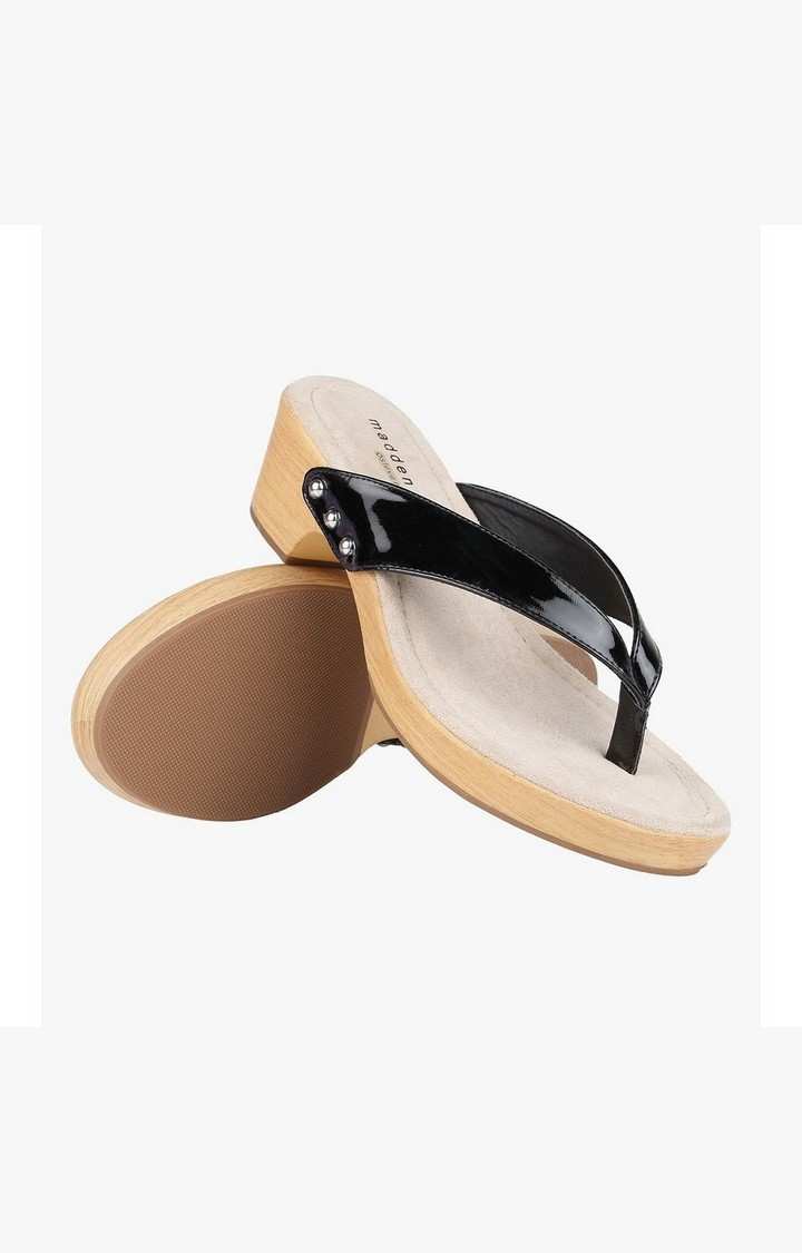 Saassy Black Heel Sandals