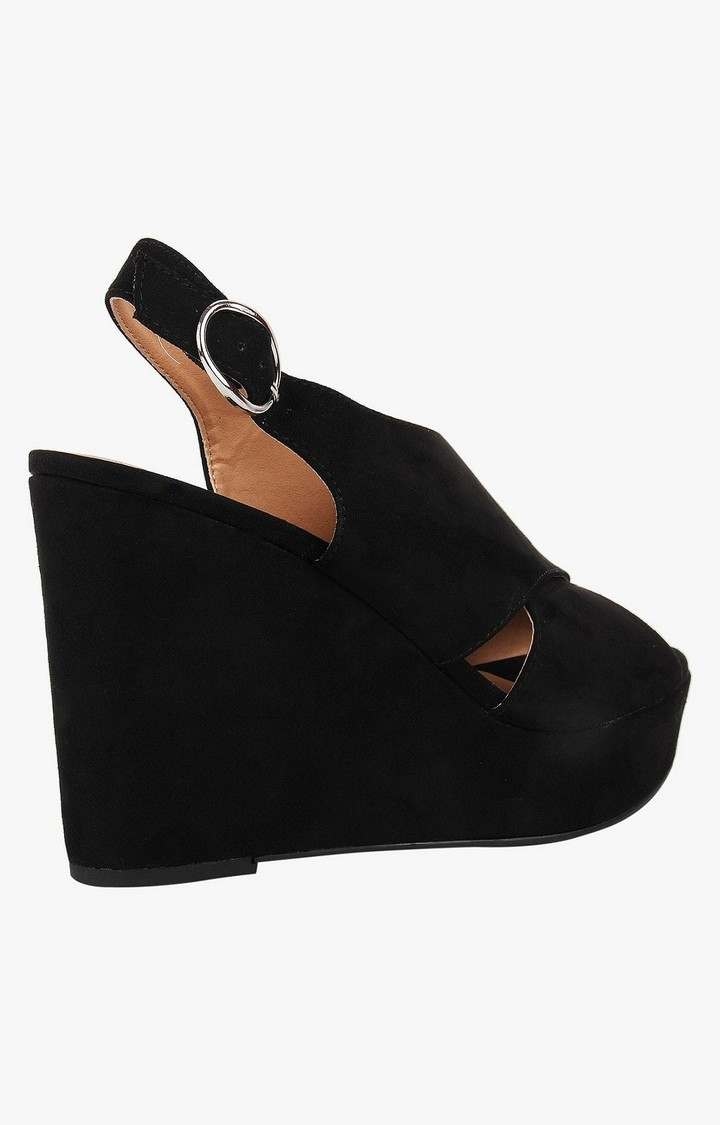 Greysen Black Wedges