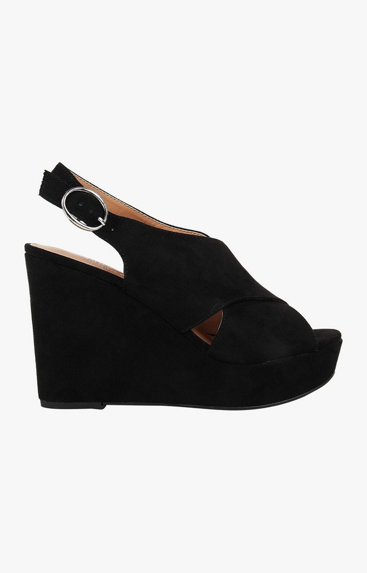 Greysen Black Wedges