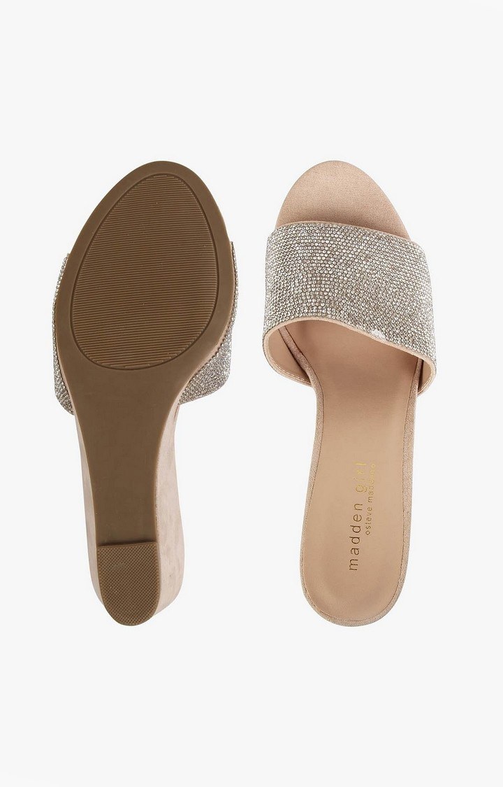 Kara Beige Heel Sandals