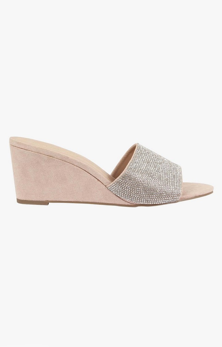 Kara Beige Heel Sandals