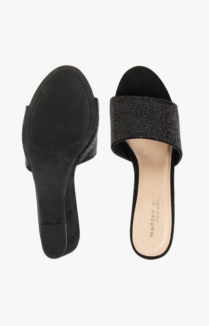 Kara Black Heel Sandals