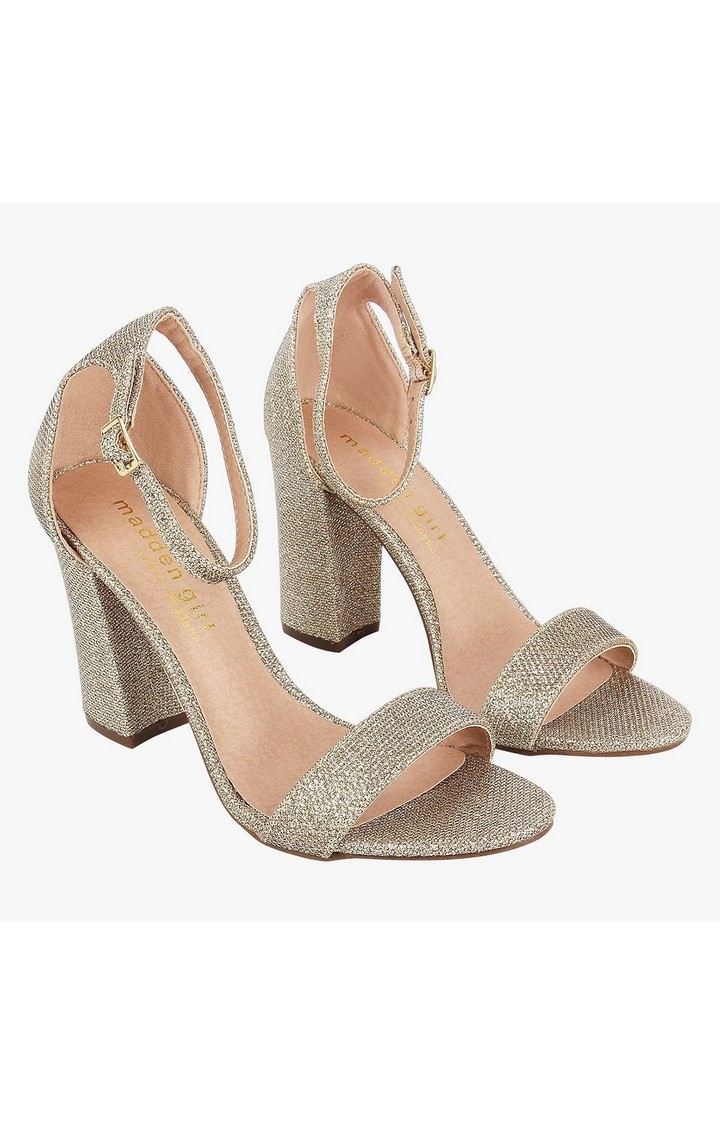 Beellaaa Gold Heel Sandals