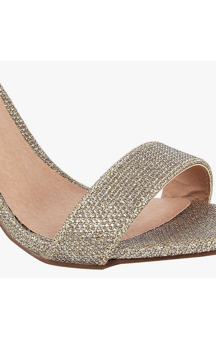 Beellaaa Gold Heel Sandals