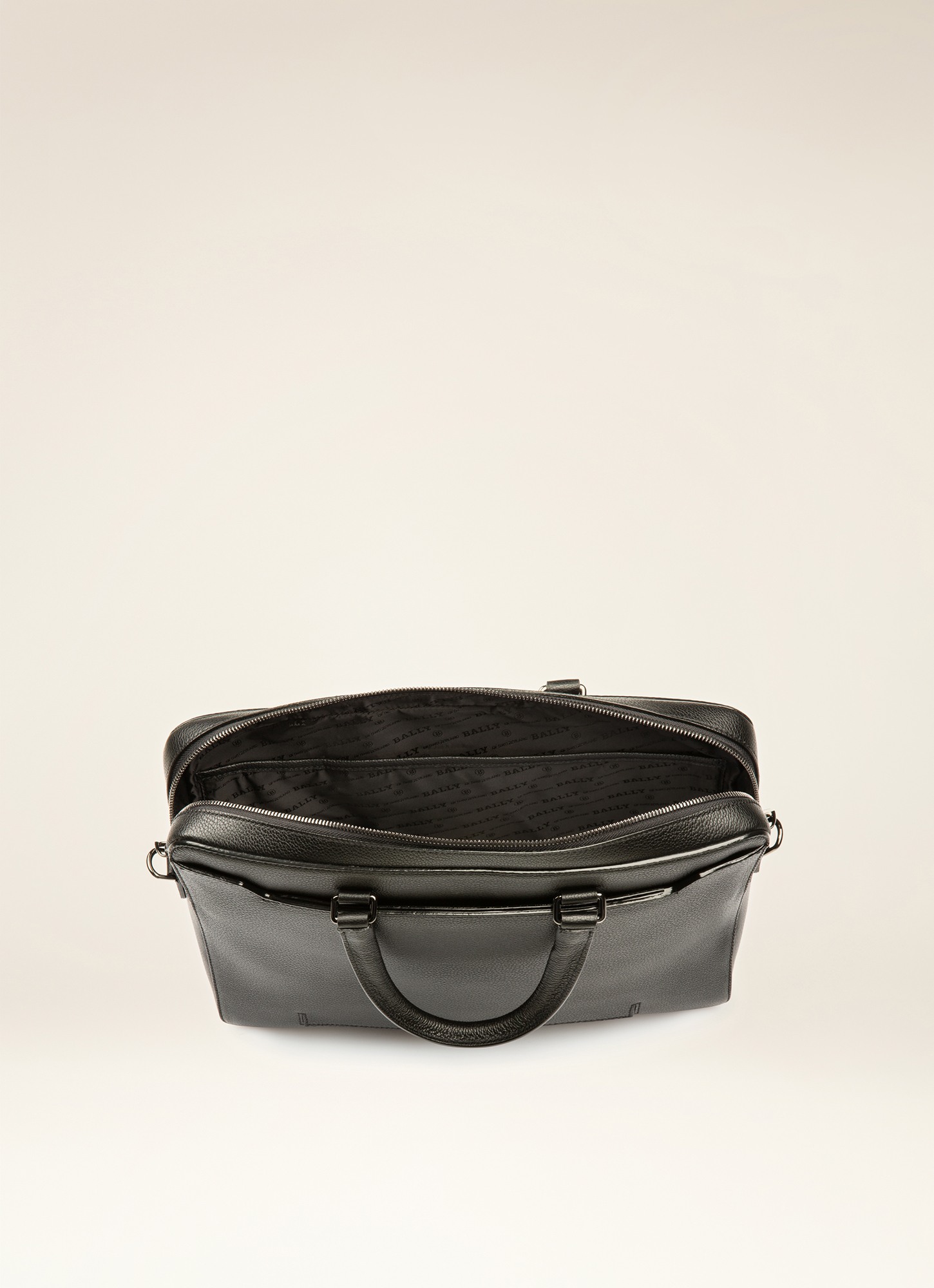 Gherman Black Leather Business Bag