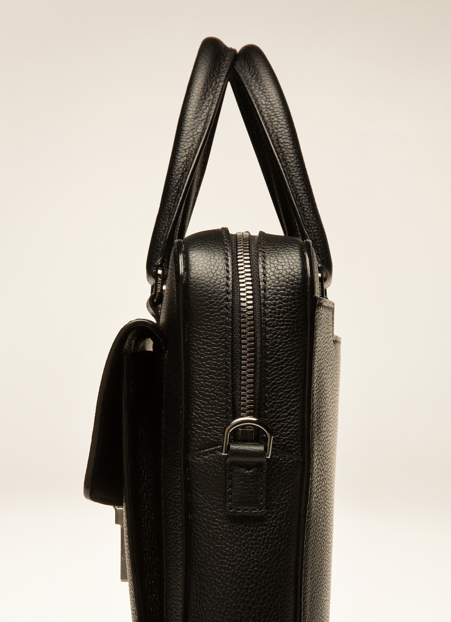 Gherman Black Leather Business Bag