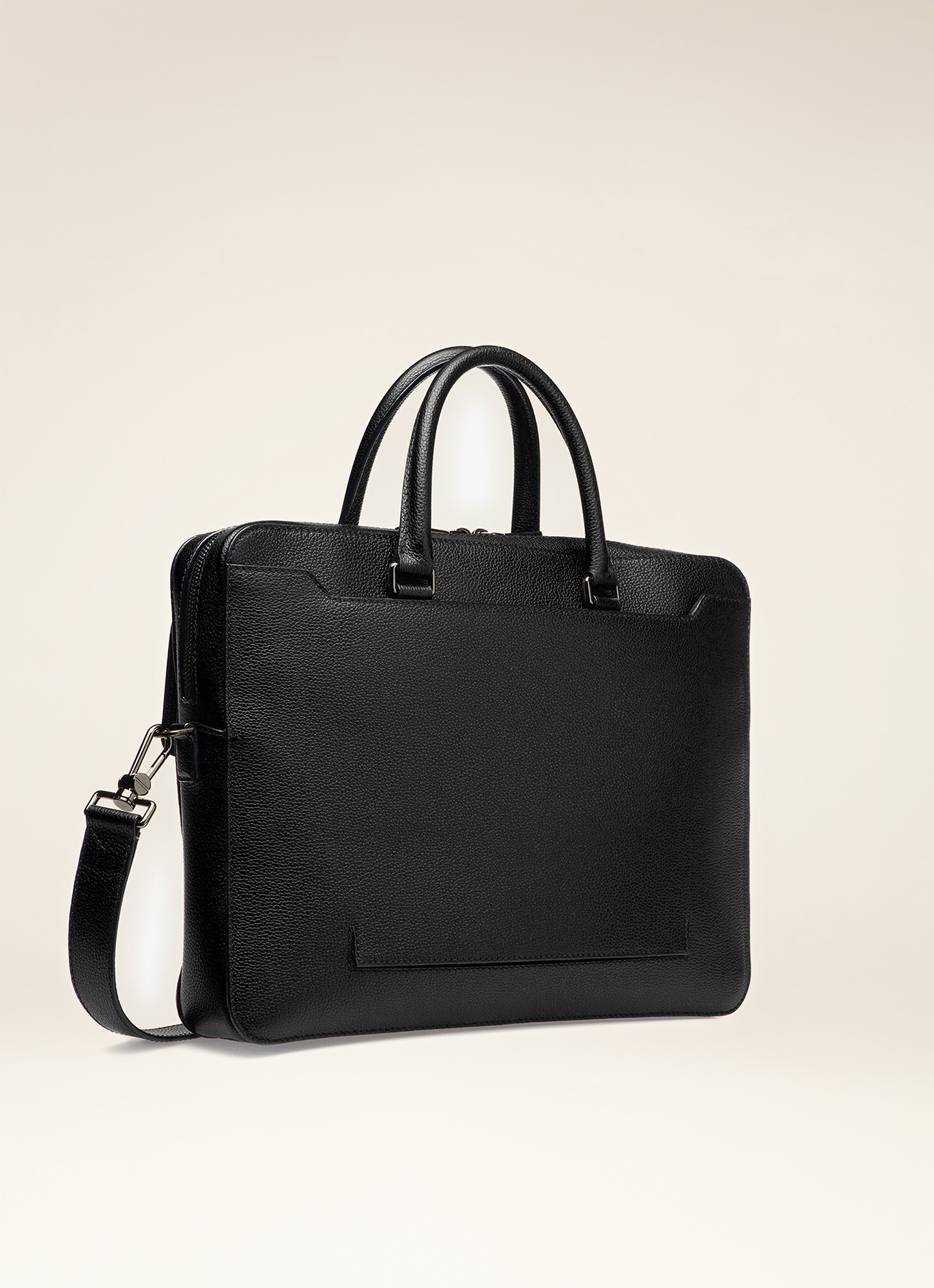 Gherman Black Leather Business Bag