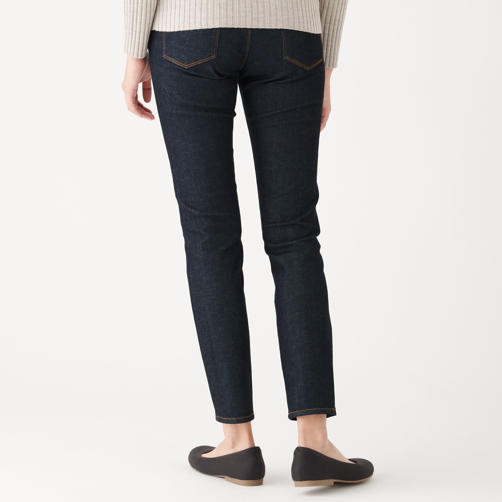 4 WAY STRETCH DENIM SKINNY PANTS ANKLE LENGTH