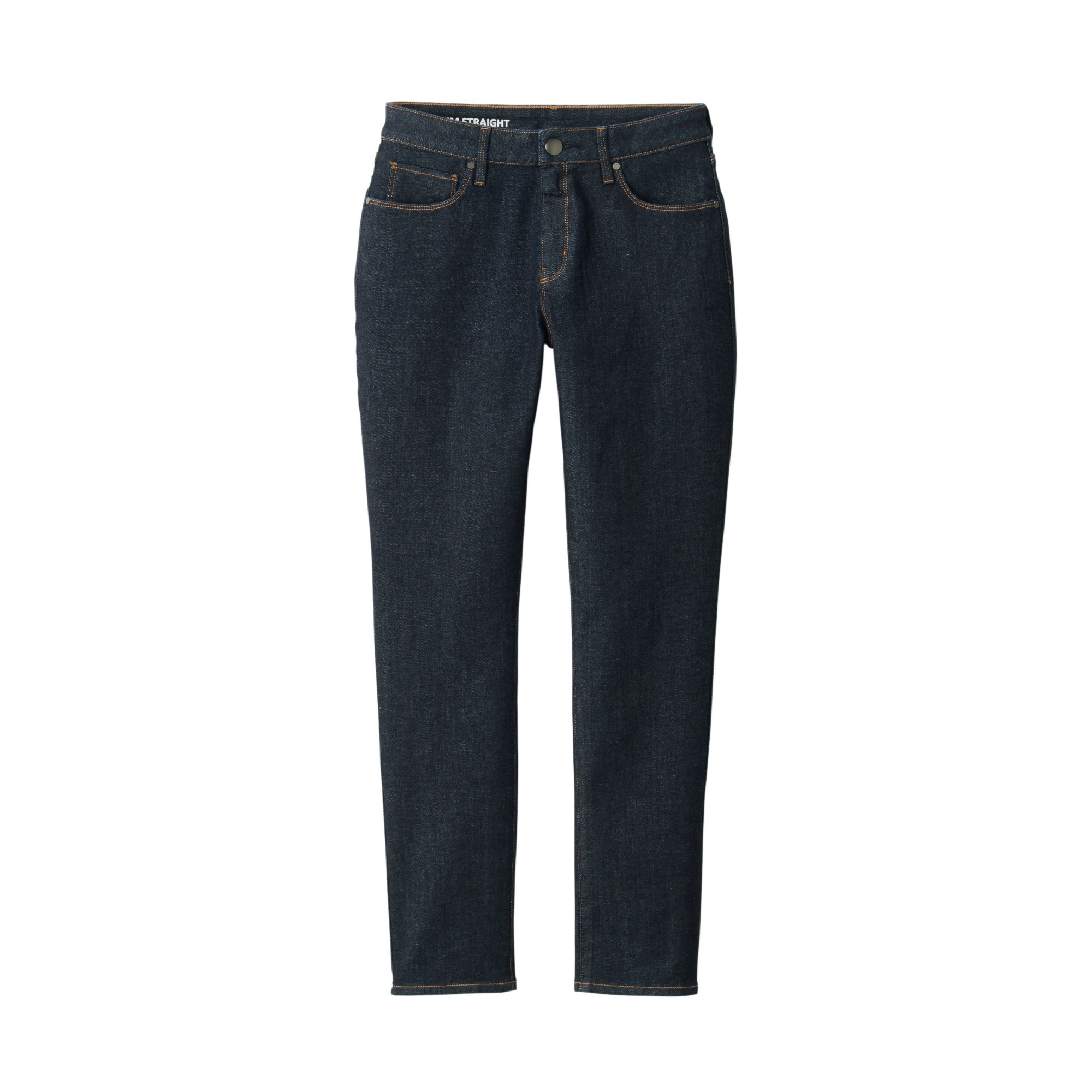 4 WAY STRETCH DENIM SLIM STRAIGHT PANTS ANKLE LENGTH