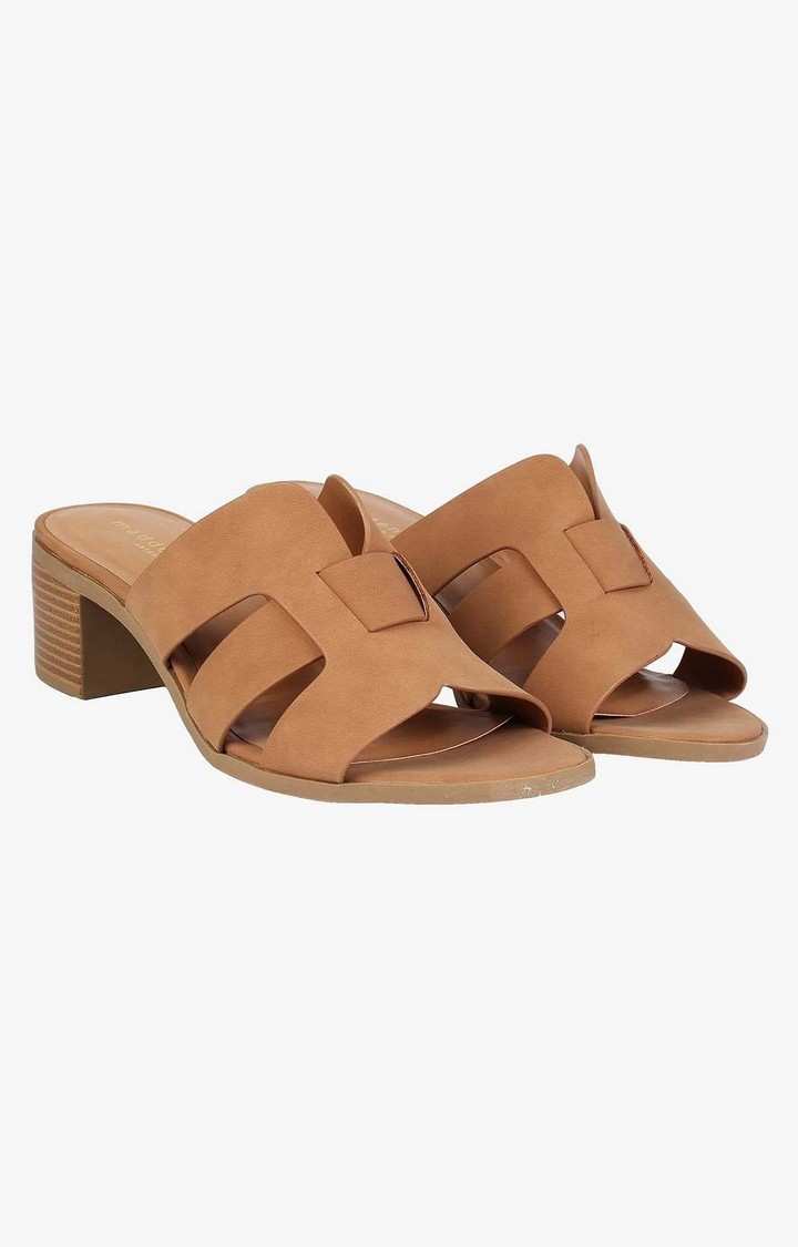 Damita Brown Heel Sandals