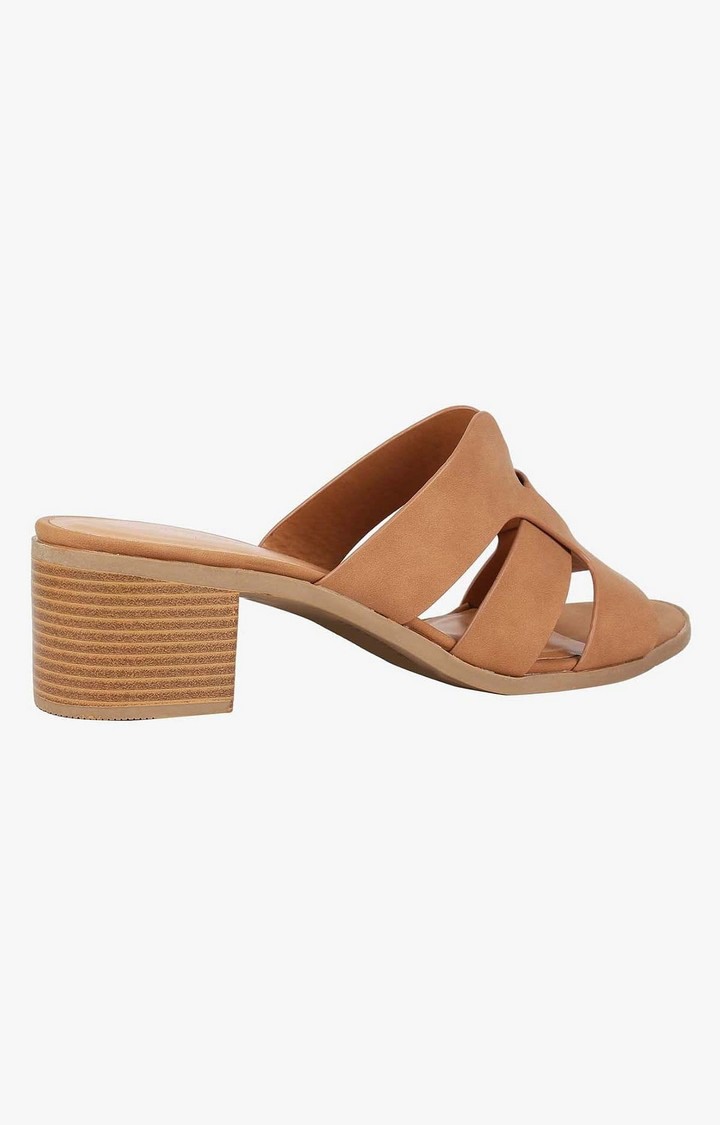 Damita Brown Heel Sandals