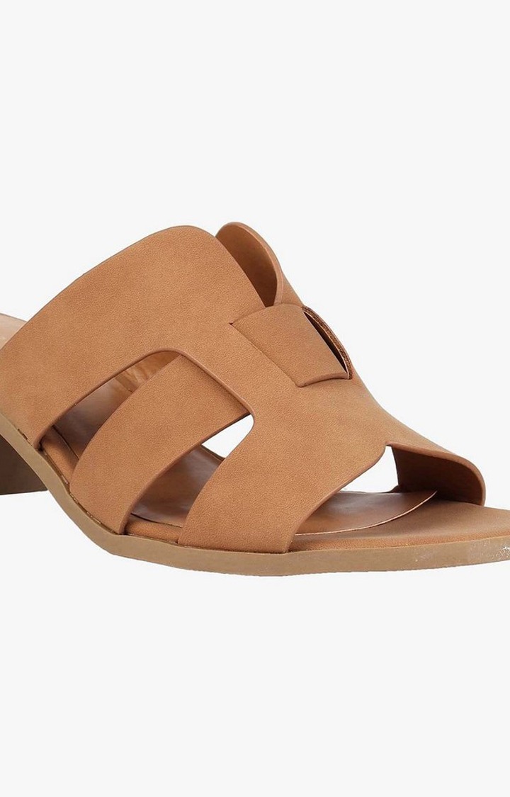 Damita Brown Heel Sandals