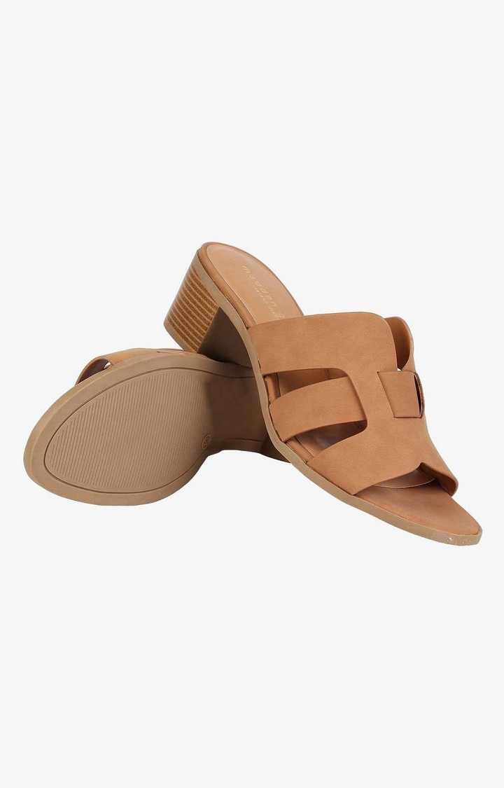 Damita Brown Heel Sandals
