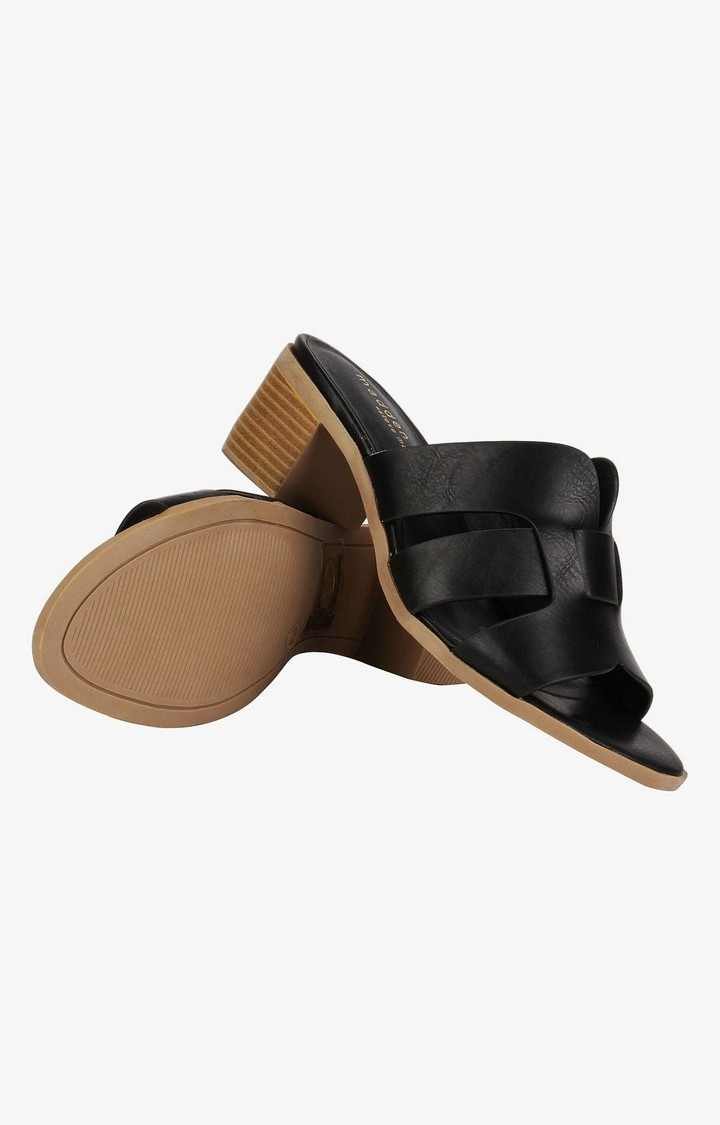 Damita Black Heel Sandals
