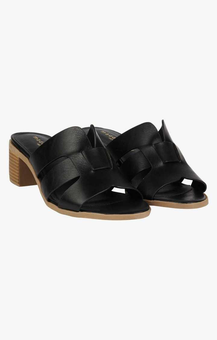 Damita Black Heel Sandals