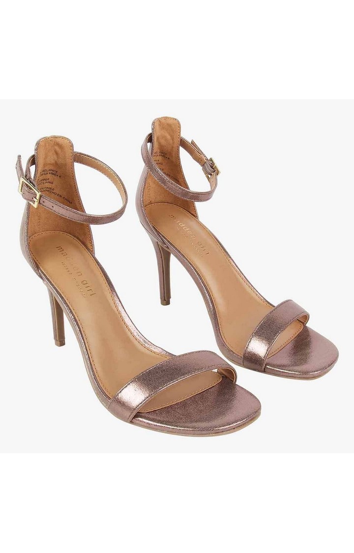 Amandaa Metallic Heel Sandals