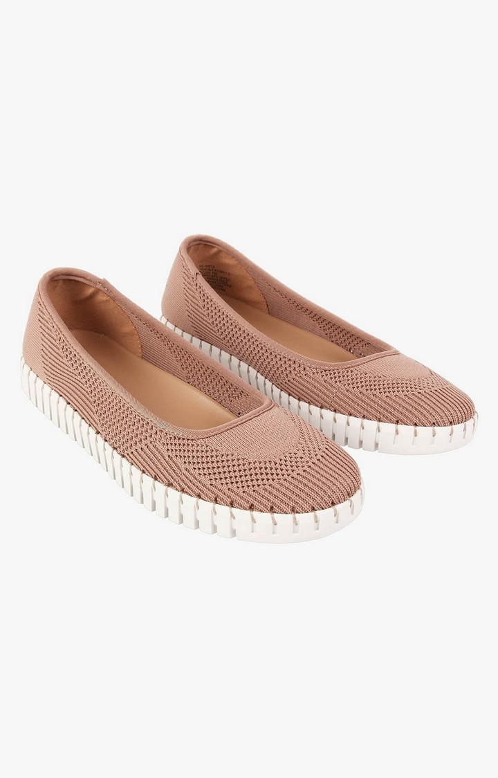 Nc-Sista Pink Closed Flats & Ballerinas