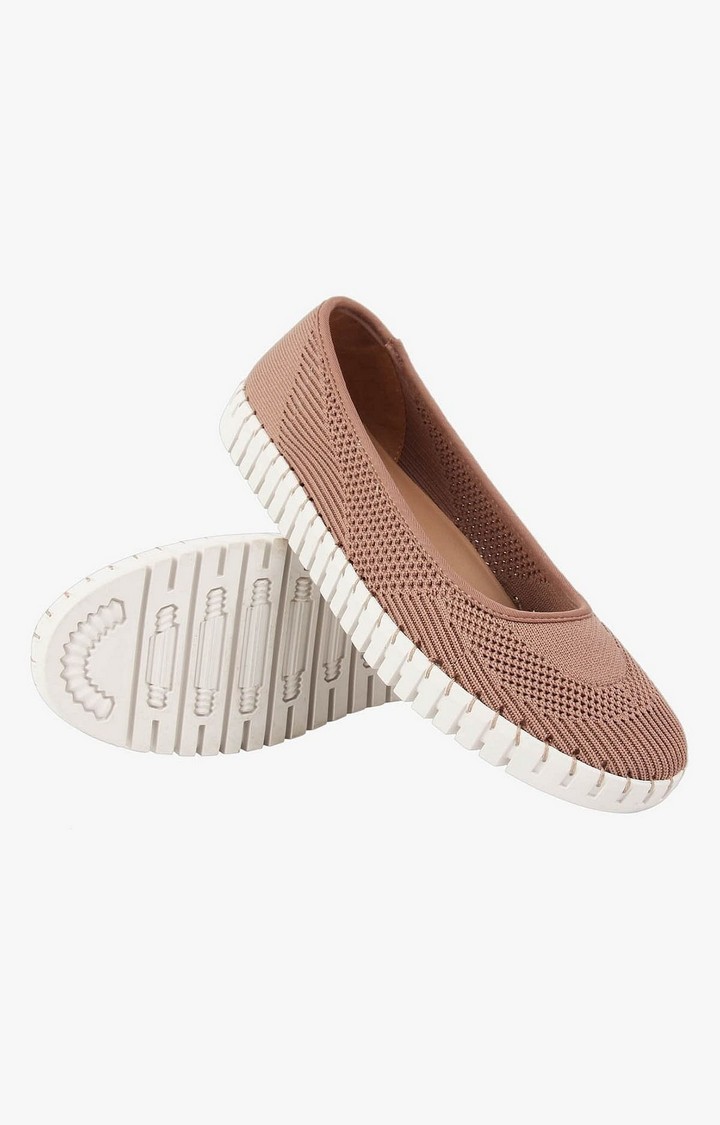 Nc-Sista Pink Closed Flats & Ballerinas