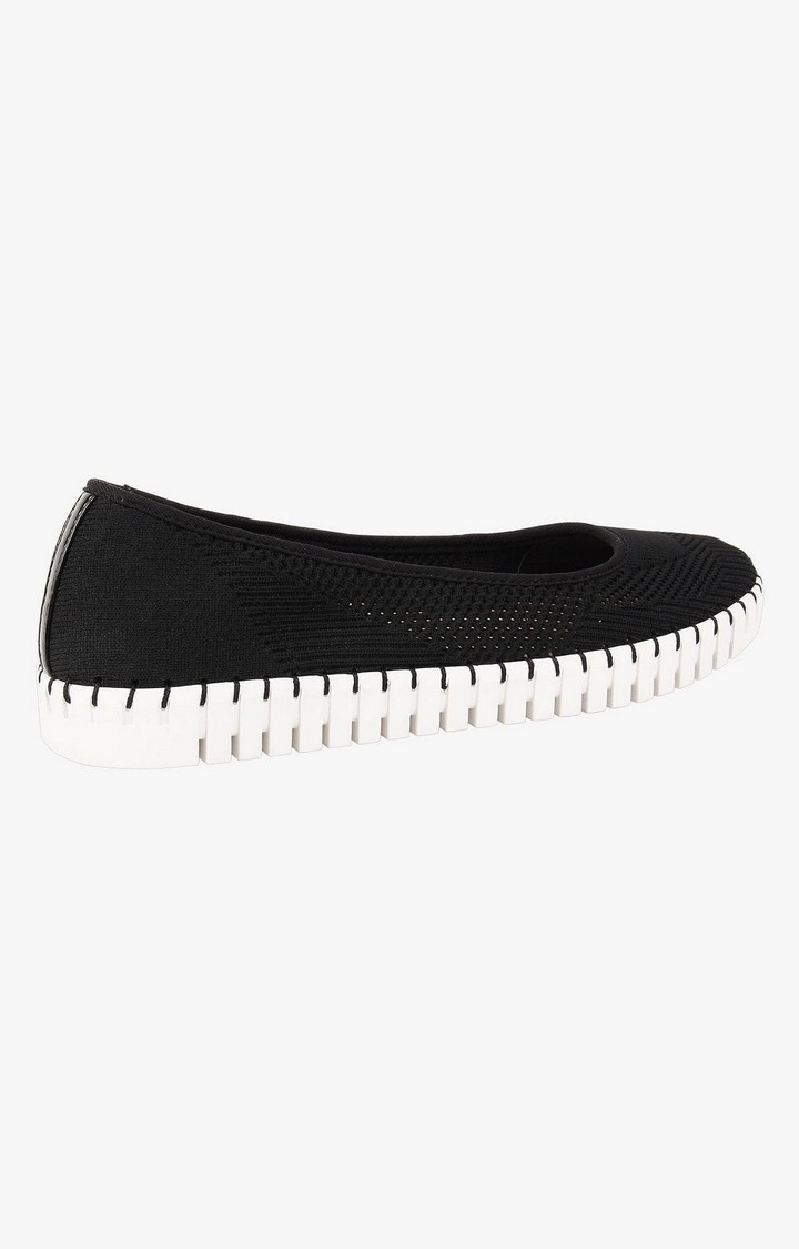 Nc-Sista Black Closed Flats & Ballerinas