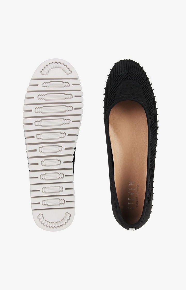 Nc-Sista Black Closed Flats & Ballerinas