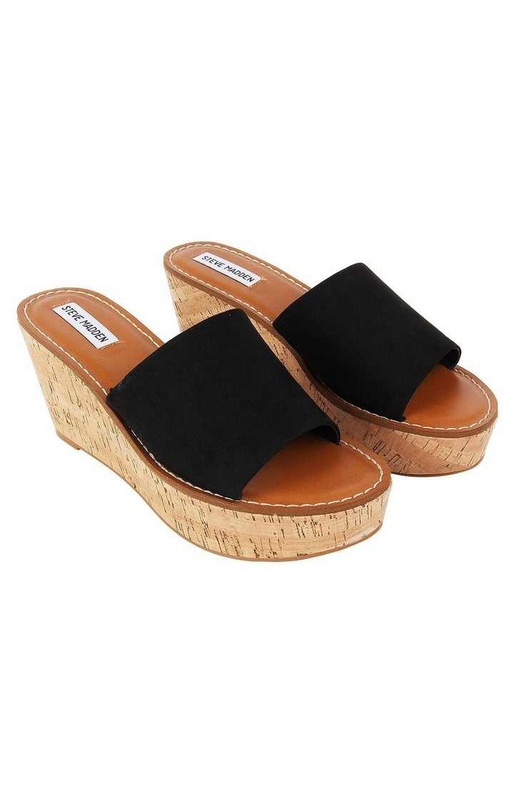 Myrtle Black Wedges