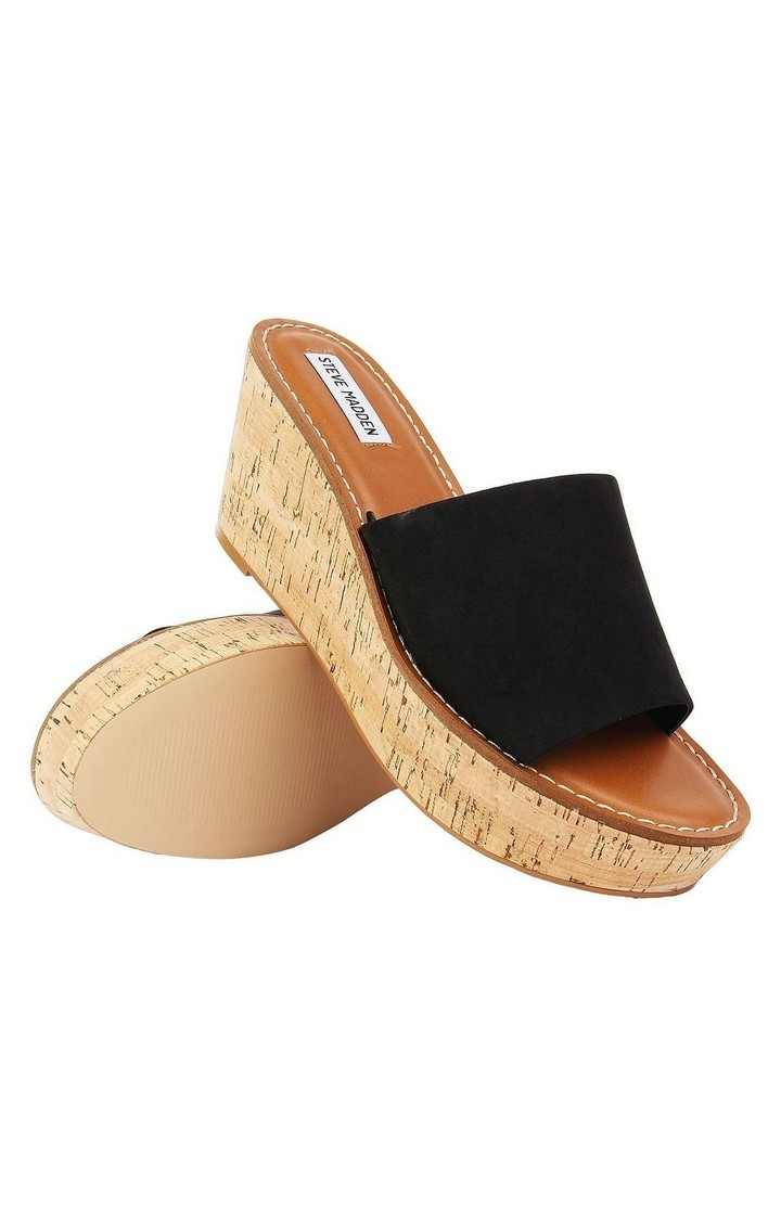 Myrtle Black Wedges