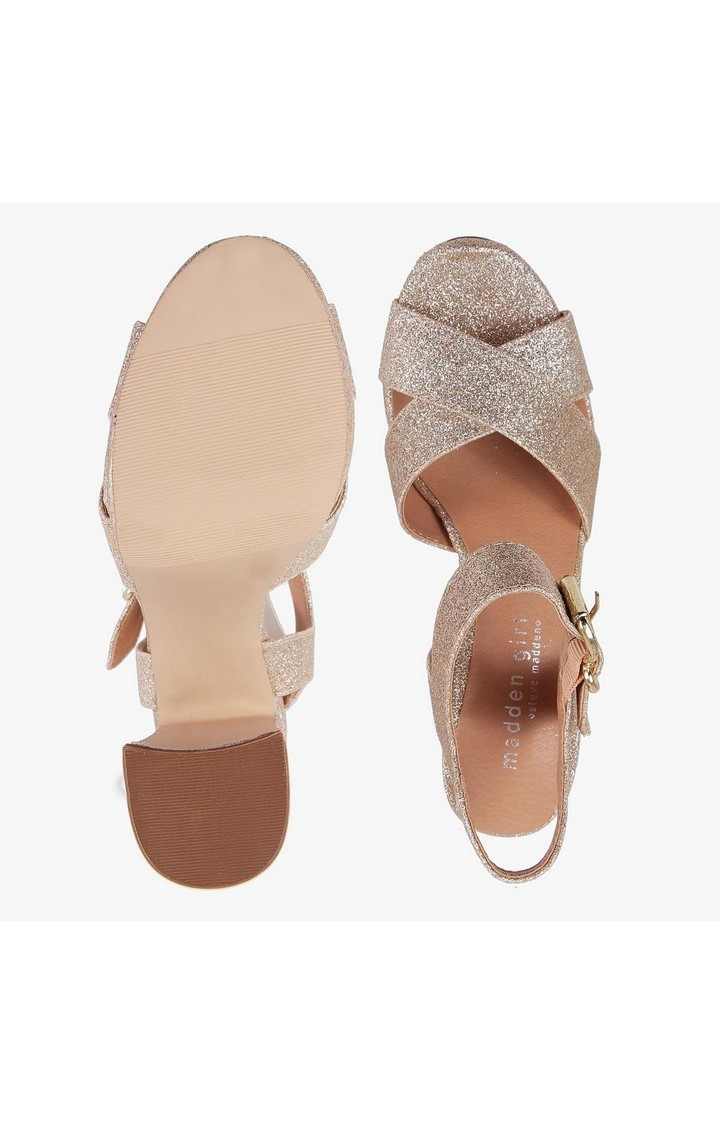 Cherre Gold Heel Sandals