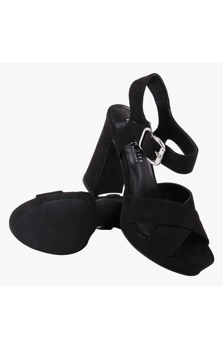 Cherre Black Heel Sandals