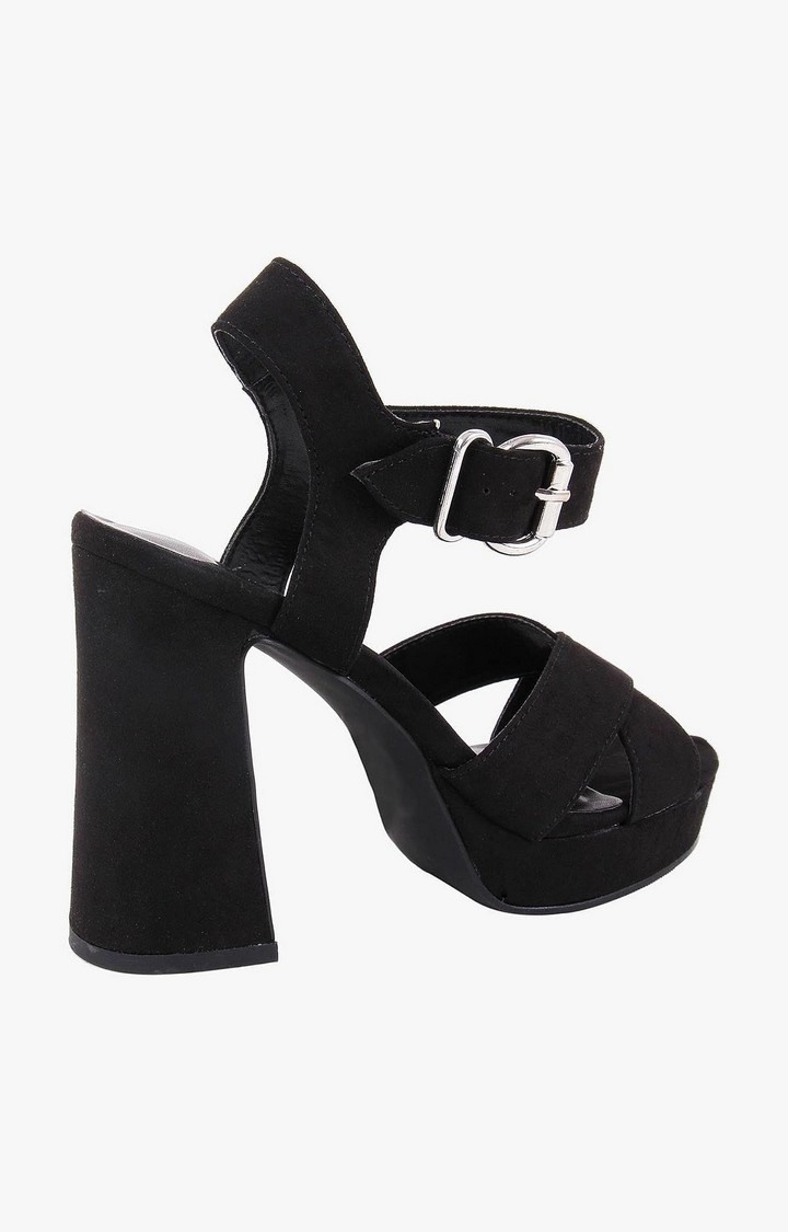Cherre Black Heel Sandals
