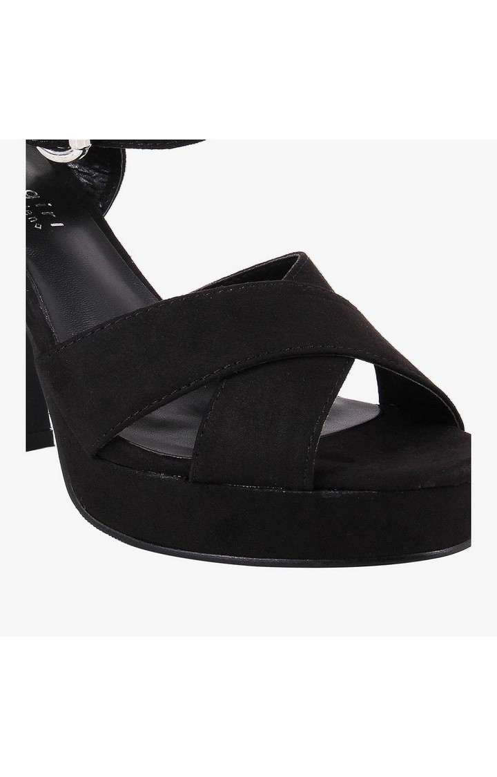 Cherre Black Heel Sandals