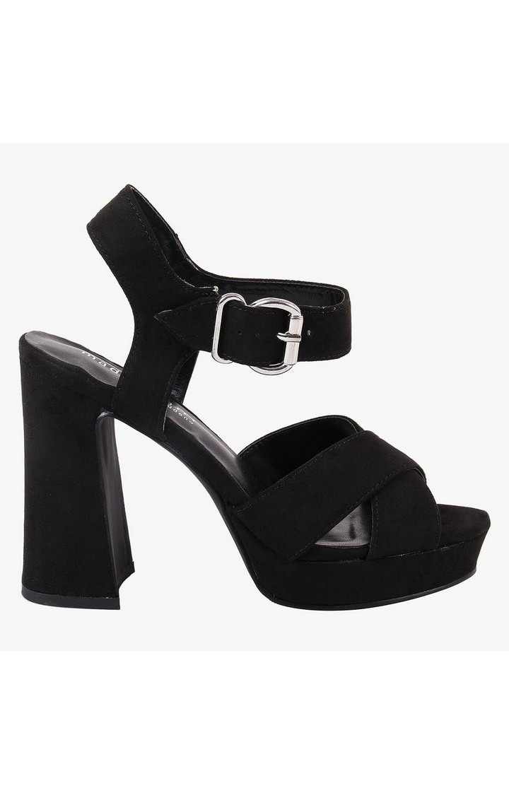 Cherre Black Heel Sandals