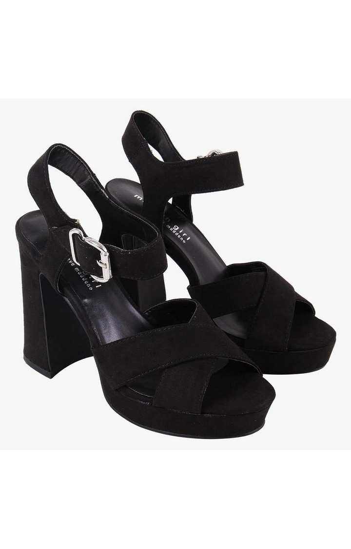 Cherre Black Heel Sandals