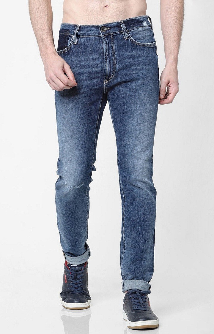 GAS | Men's Miles Straight Fit Dark Blue Jeans