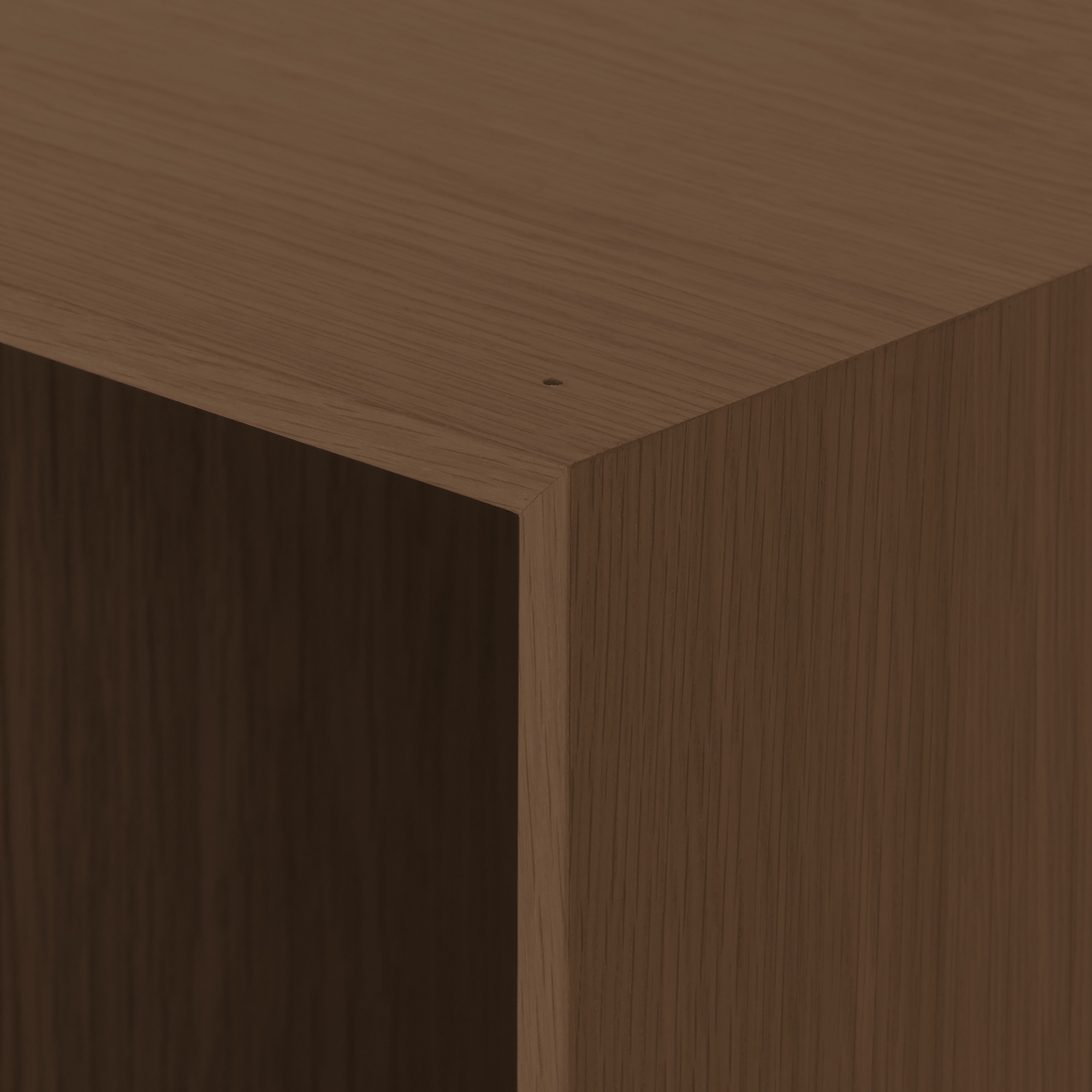 MUJI | WOODEN STORAGE CASE / OPEN / WIDE / WALNUT