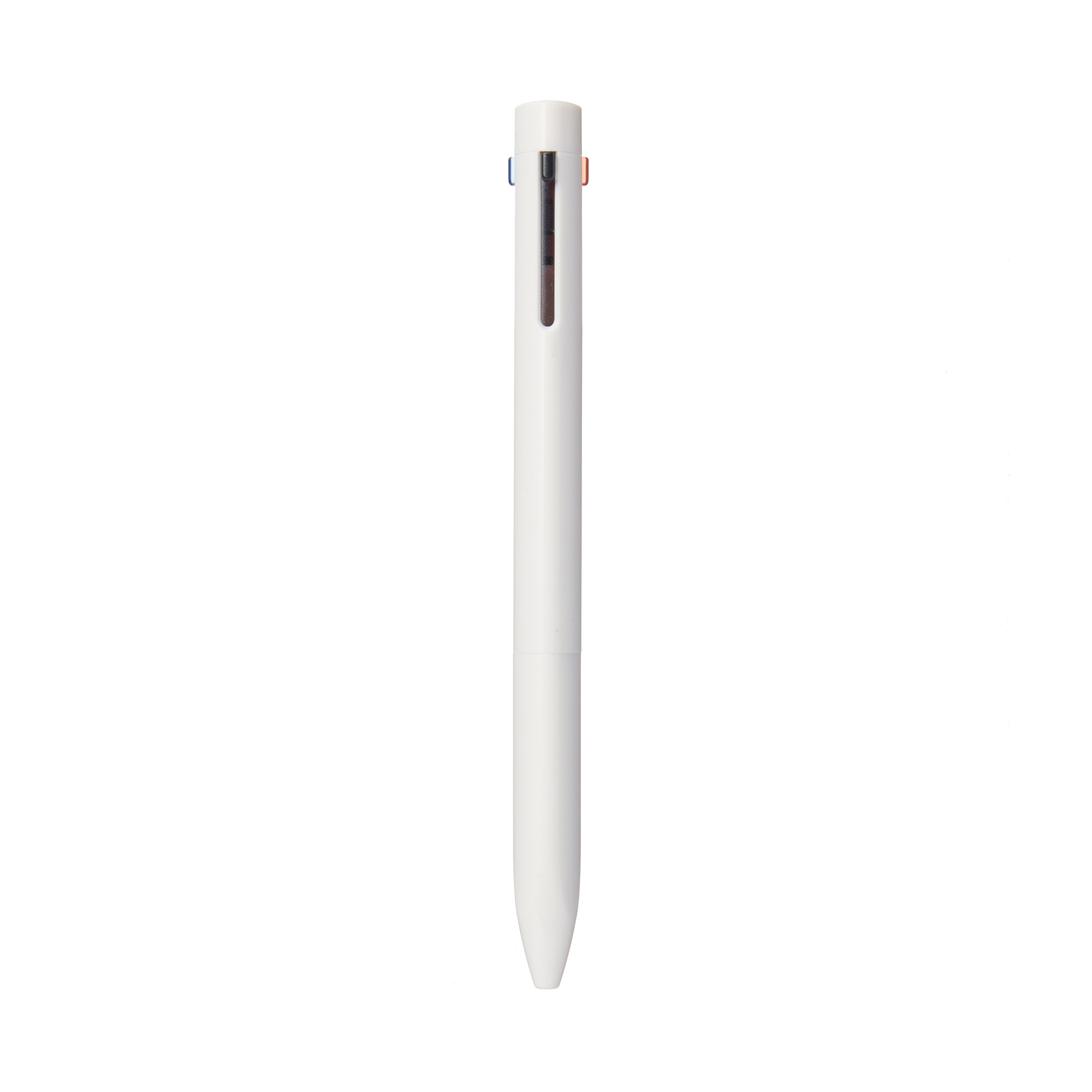 TRIANGULAR 3 COLOUR BALLPOINT PEN / WHITE