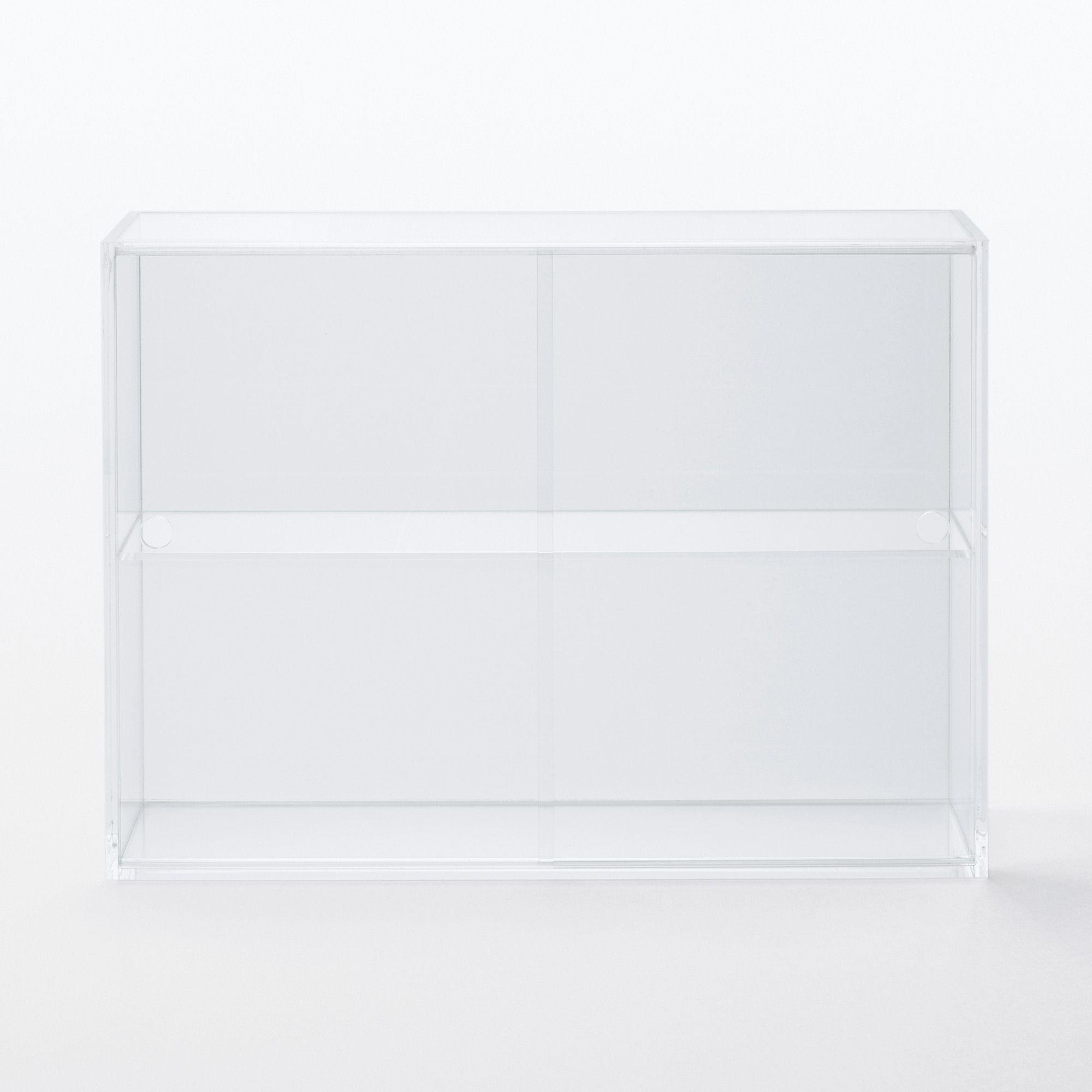 ACRYLIC DISPLAY CASE WITH SLIDING DOORS / L