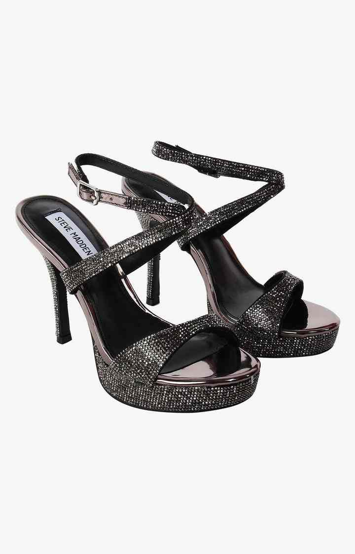 Shoshana Black Heel Sandals