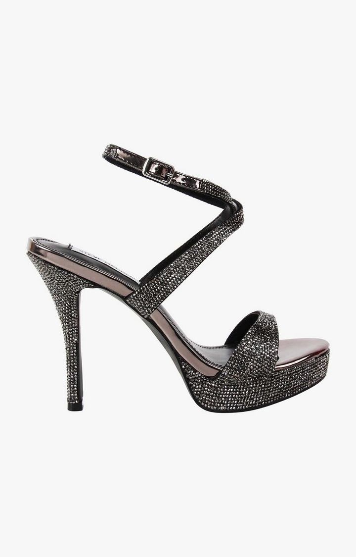 Shoshana Black Heel Sandals
