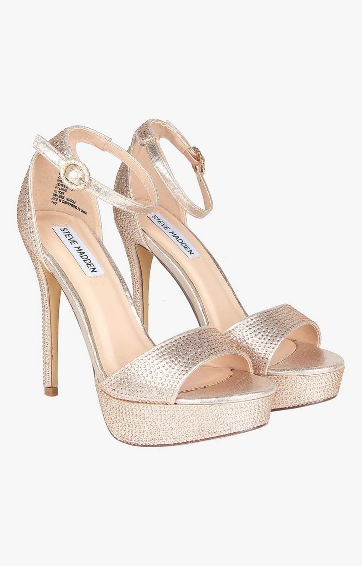 Malva Gold Heel Sandals