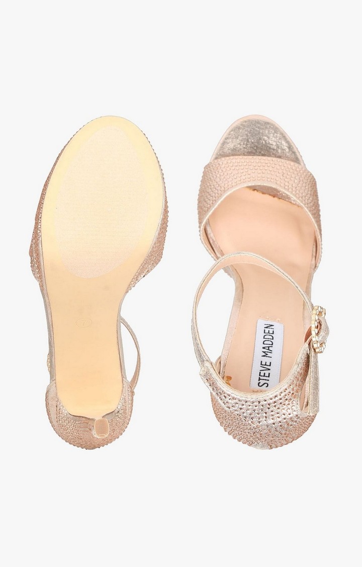Malva Gold Heel Sandals
