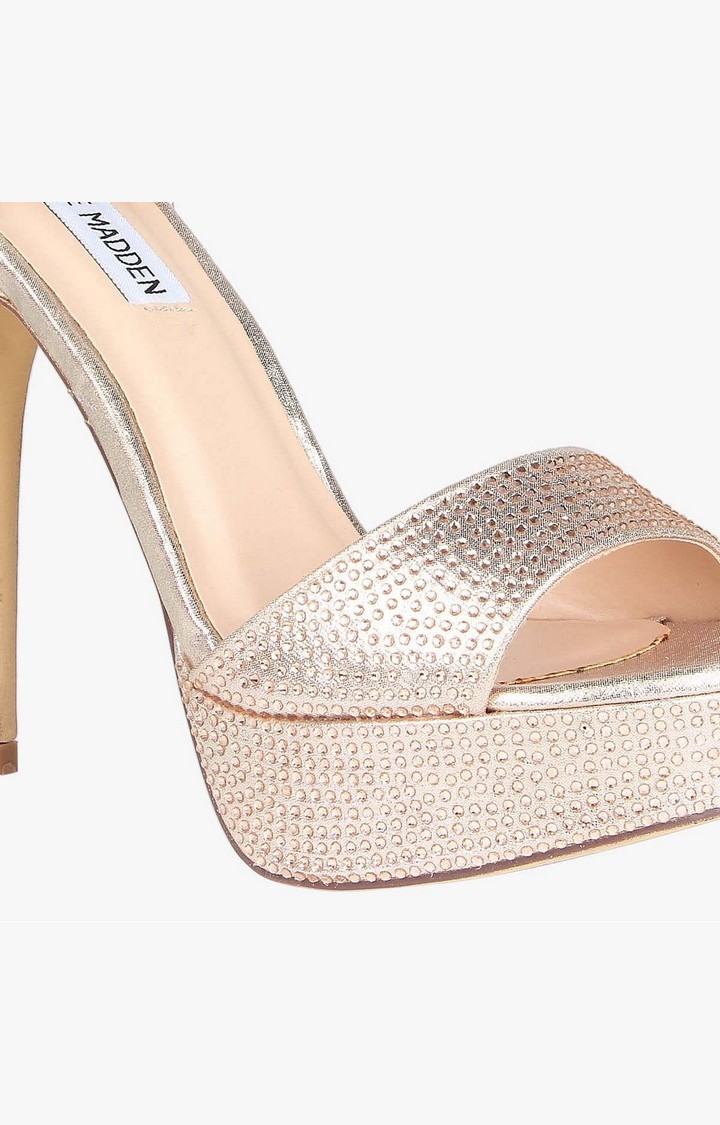 Malva Gold Heel Sandals