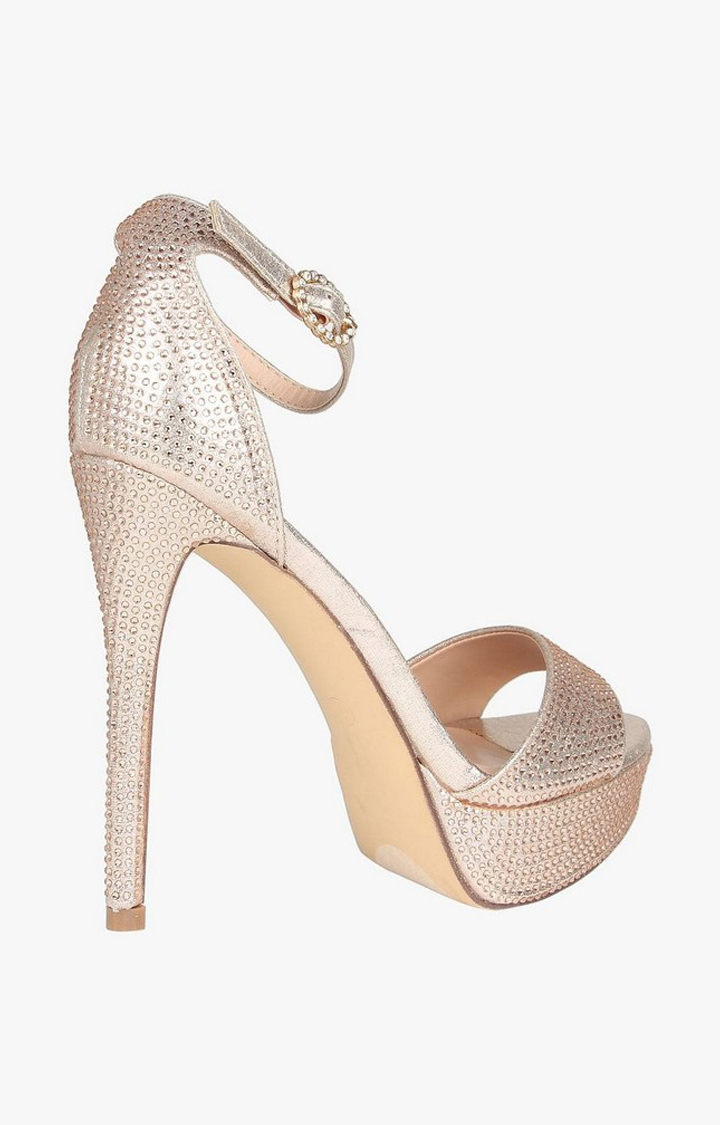 Malva Gold Heel Sandals
