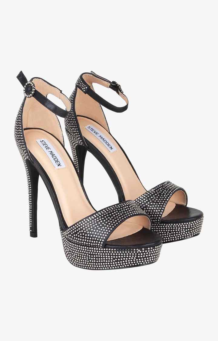 Malva Black Heel Sandals