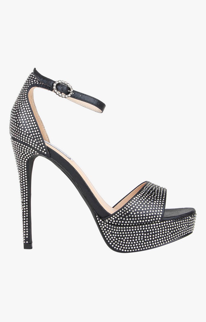 Malva Black Heel Sandals