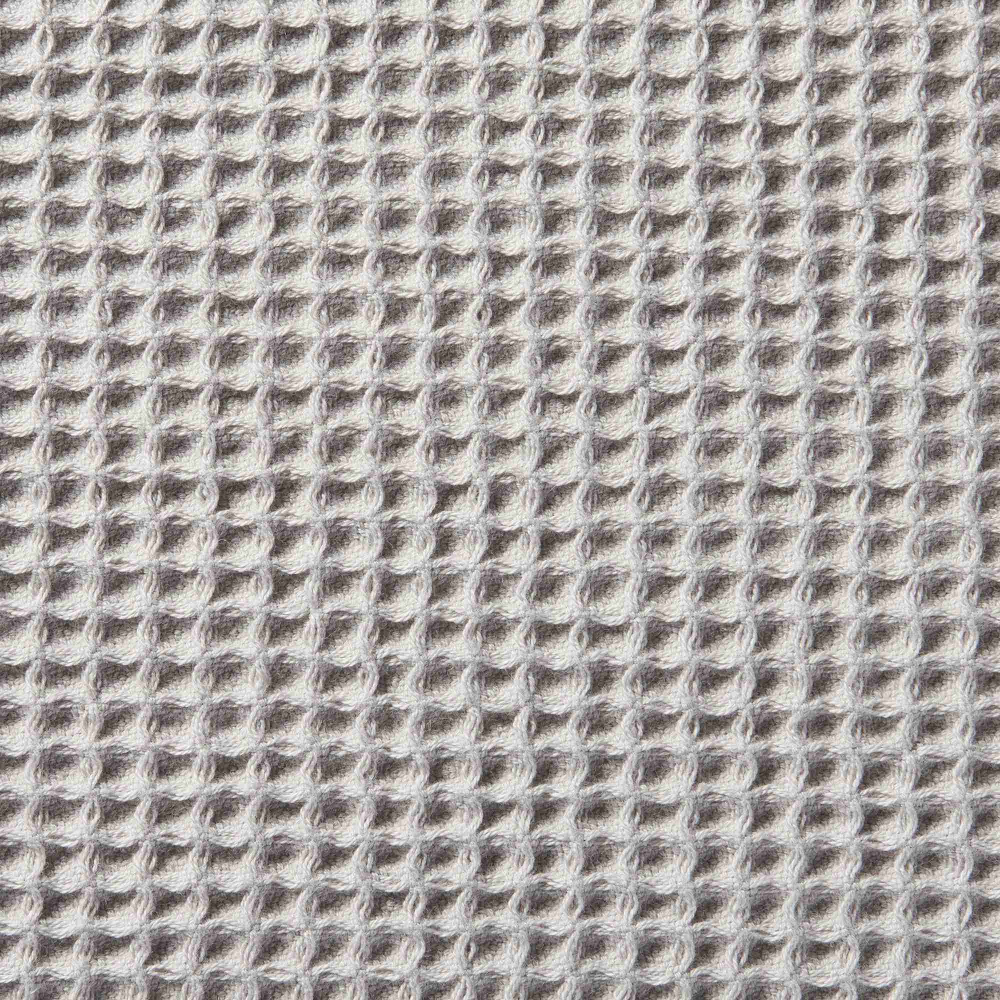 ORGANIC COTTON WAFFLE HAND TOWEL THIN LIGHT GREY