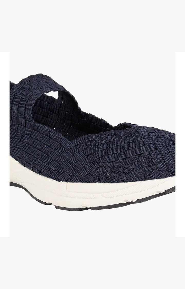 Nc-Jack Blue Closed Flats & Ballerinas