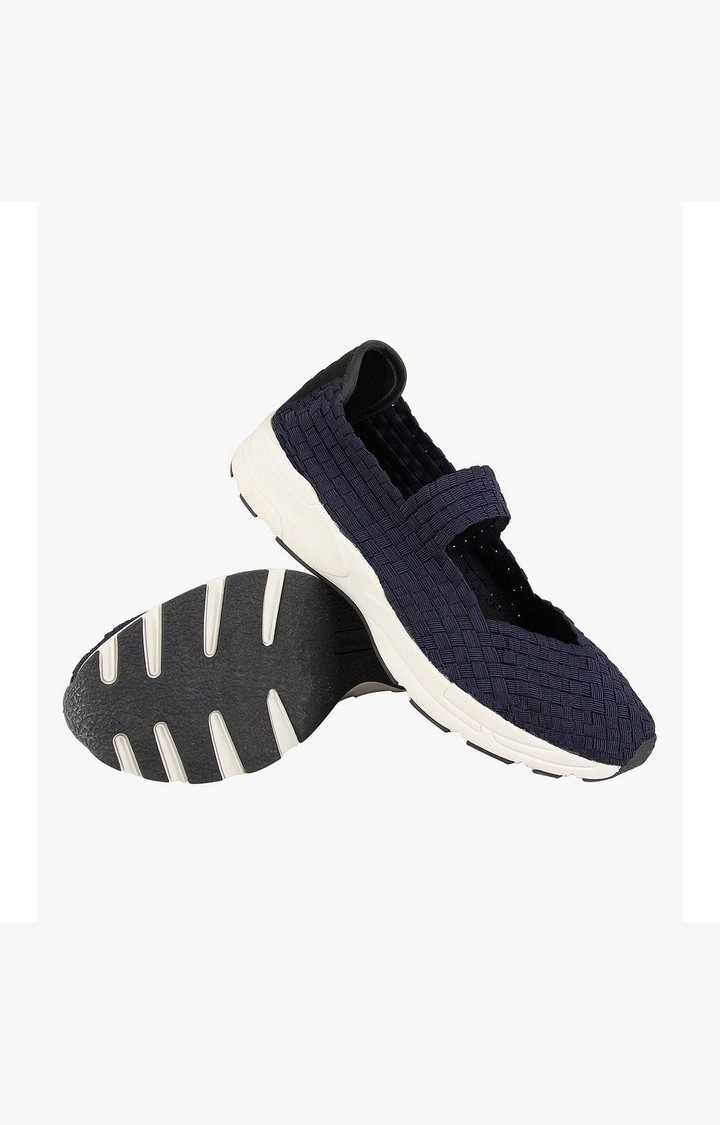 Nc-Jack Blue Closed Flats & Ballerinas