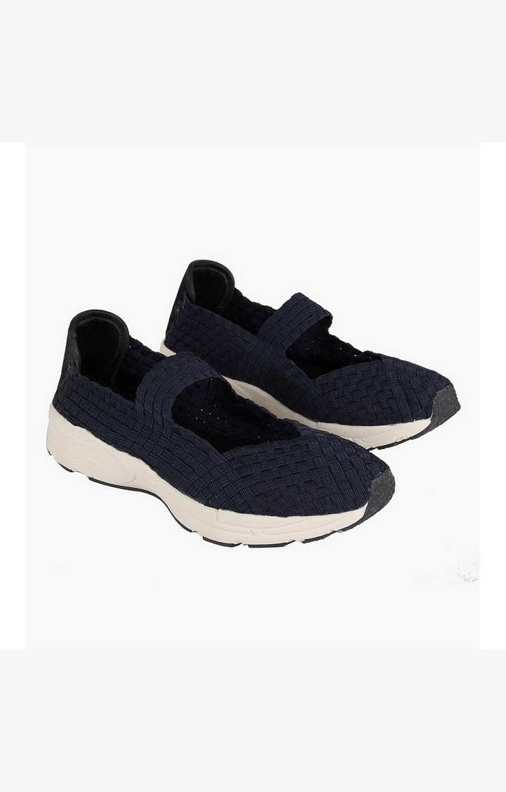 Nc-Jack Blue Closed Flats & Ballerinas